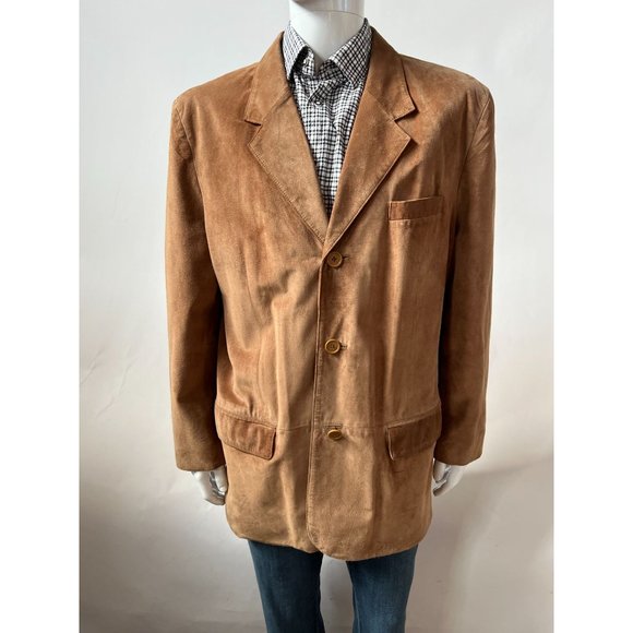 Jones NY Vintage Suede Jacket Tan 44R Leather - Picture 12 of 16
